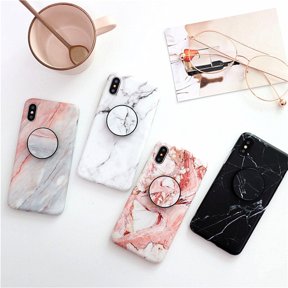 Marble + PopSocket iPhone Case - Picture 6 of 6